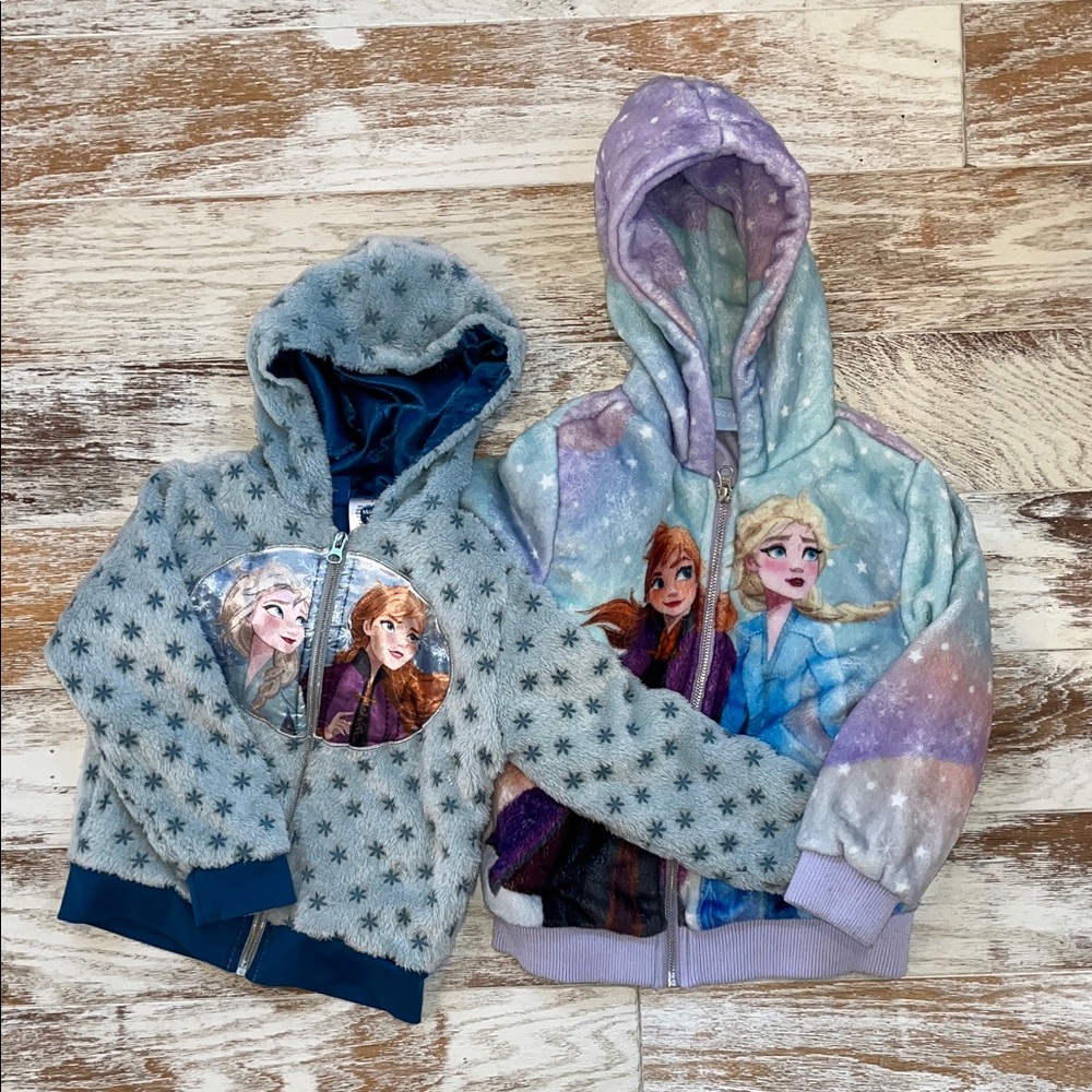 2 Frozen hoodies size 5